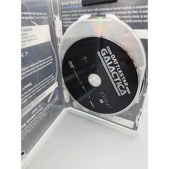 Battlestar Galactica The Complete Epic Series 10 DVDs Seasons Sci Fi Classic - Picture 8 of 11